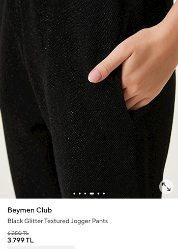 Siyah Kadın Rahat Kesim Eşofman Altı - Görsel 9