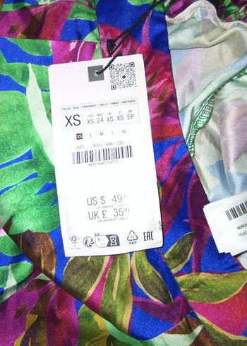 Kadın Çok Renkli Bohem Pilili Pantolon - Görsel 4