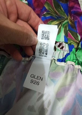 Kadın Çok Renkli Bohem Pilili Pantolon - Görsel 11