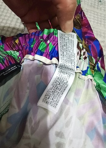 Kadın Çok Renkli Bohem Pilili Pantolon - Görsel 10