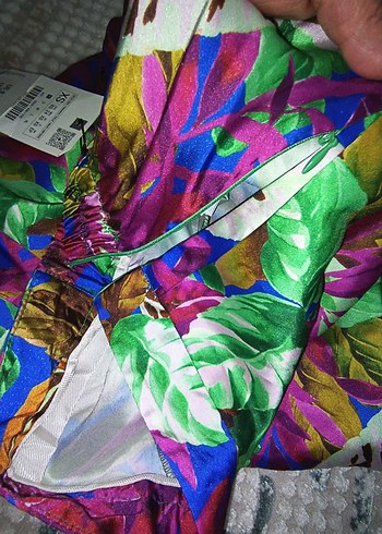 Kadın Çok Renkli Bohem Pilili Pantolon - Görsel 9