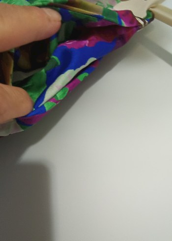 Kadın Çok Renkli Bohem Pilili Pantolon - Görsel 5