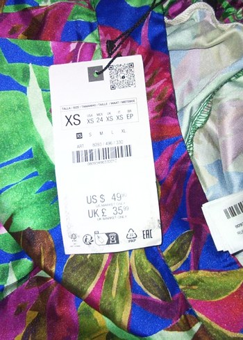 Kadın Çok Renkli Bohem Pilili Pantolon - Görsel 7