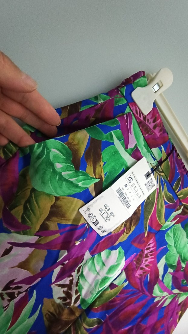 Kadın Çok Renkli Bohem Pilili Pantolon - Görsel 3