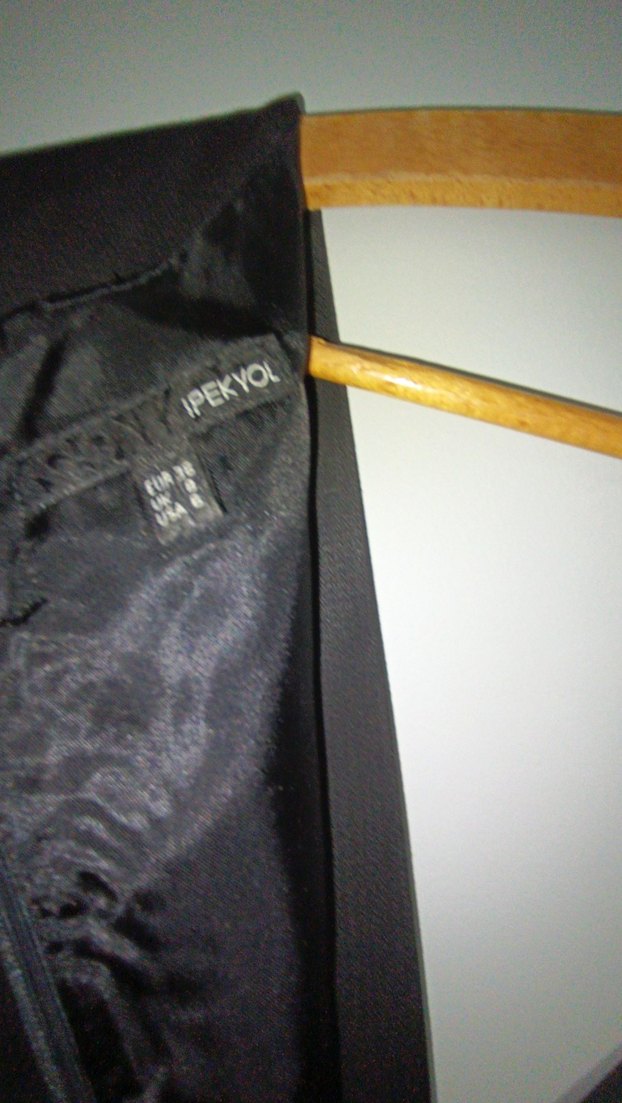 Siyah Drapeli Midi Abiye Elbise - Görsel 5