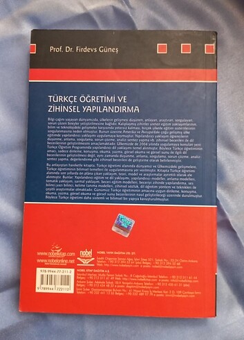 Türkçe Öğretimi ve Zihinsel Yapılandırma, Firdevs Güneş, Nobel