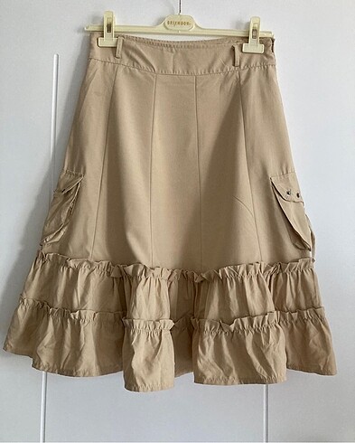l Beden camel Renk Fairycore Balon Etek