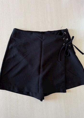 Trendyol & Milla Siyah Kemerli Mini Goth Etek
