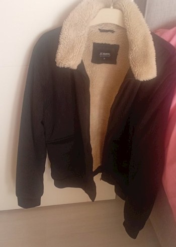 Siyah Kürklü Rahat Kesim erkek mont - Görsel 2