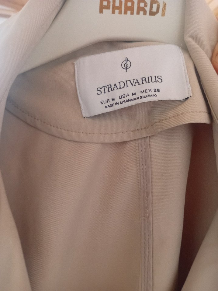 Bej Uzun Kadın Trençkot - Görsel 4