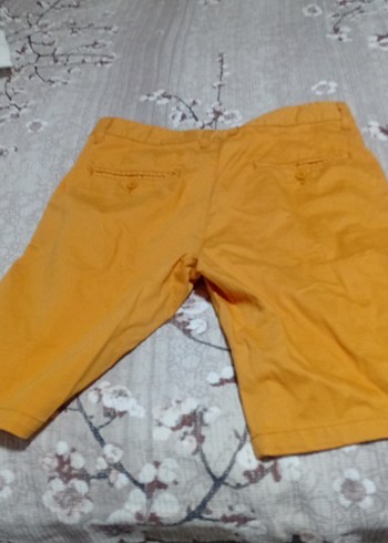 Sarı Pamuklu Bel Bantlı Erkek Şort - Görsel 5