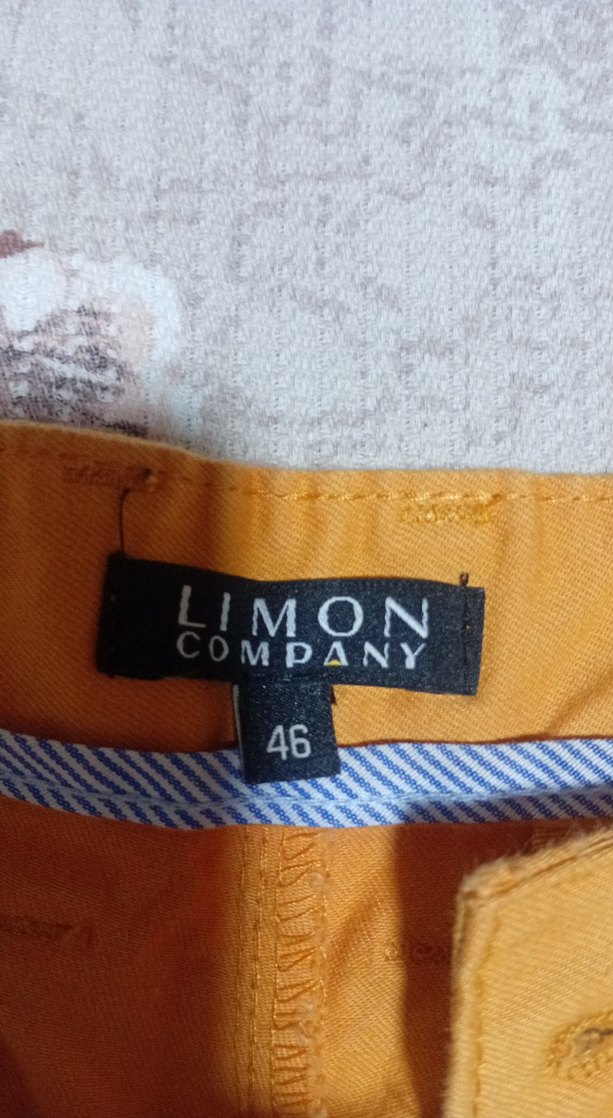 Sarı Pamuklu Bel Bantlı Erkek Şort - Görsel 4