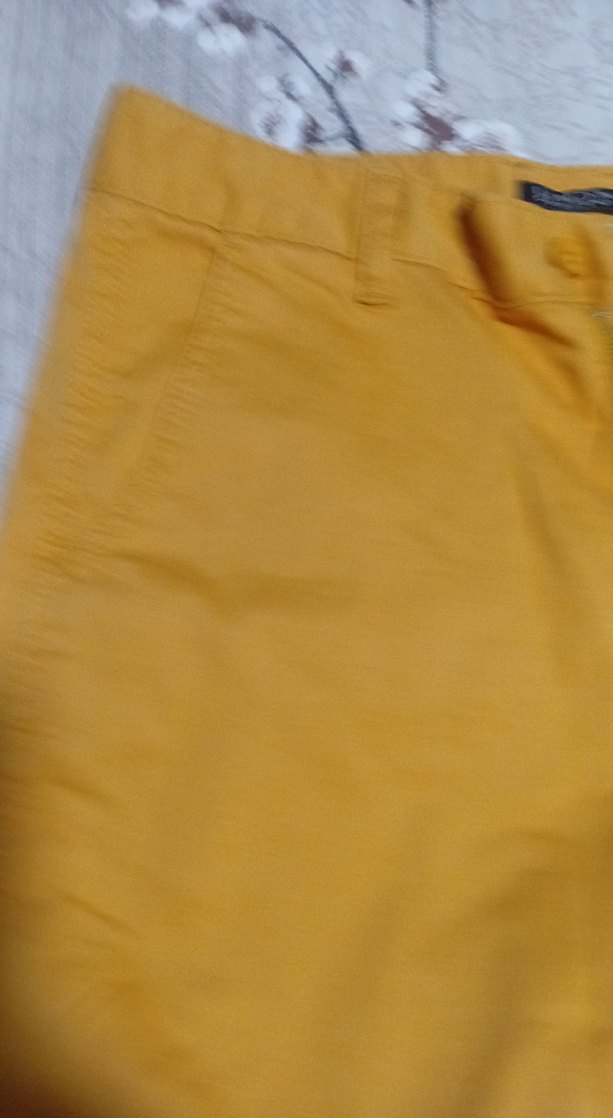 Sarı Pamuklu Bel Bantlı Erkek Şort - Görsel 3