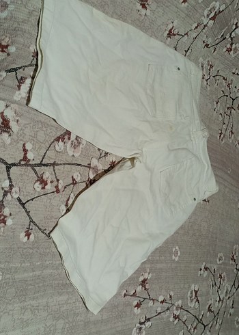 Erkek Beyaz Pamuklu Mini Şort - Görsel 5