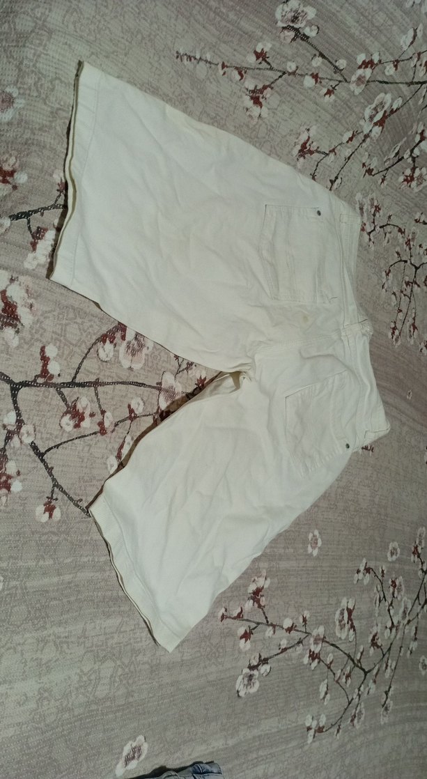 Erkek Beyaz Pamuklu Mini Şort - Görsel 5