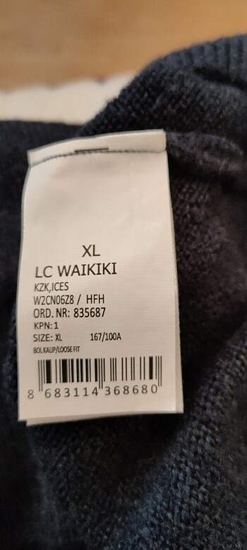 xl Beden çeşitli Renk LC Waikiki Balıkçı Yaka