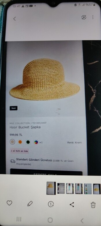 Beden Hasır Bucket Şapka