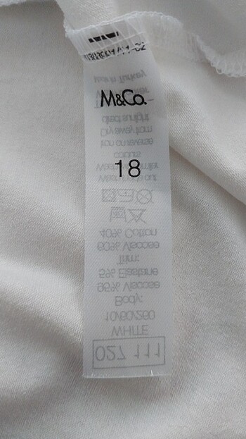 46 Beden beyaz Renk M&Co Şık Ekru Bluz