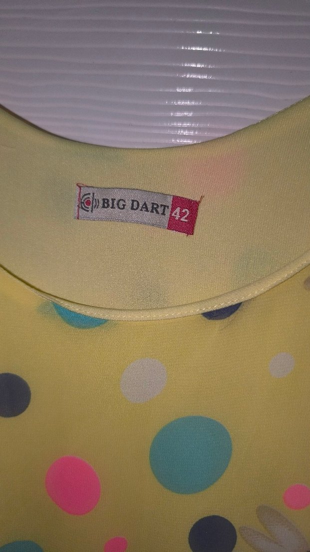 Sarı Çiçekli Kız Çocuk Volanlı Elbise - Görsel 3