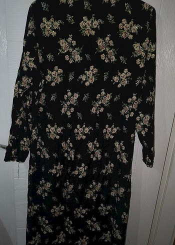 Dantel Detaylı Nakışlı Siyah Bohem Uzun Elbise - Görsel 3