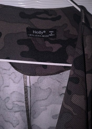 Kadın Kamuflaj Desenli Uzun Kemerli Yelek - Görsel 2