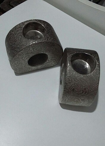 Gümüş mumluk - Görsel 2