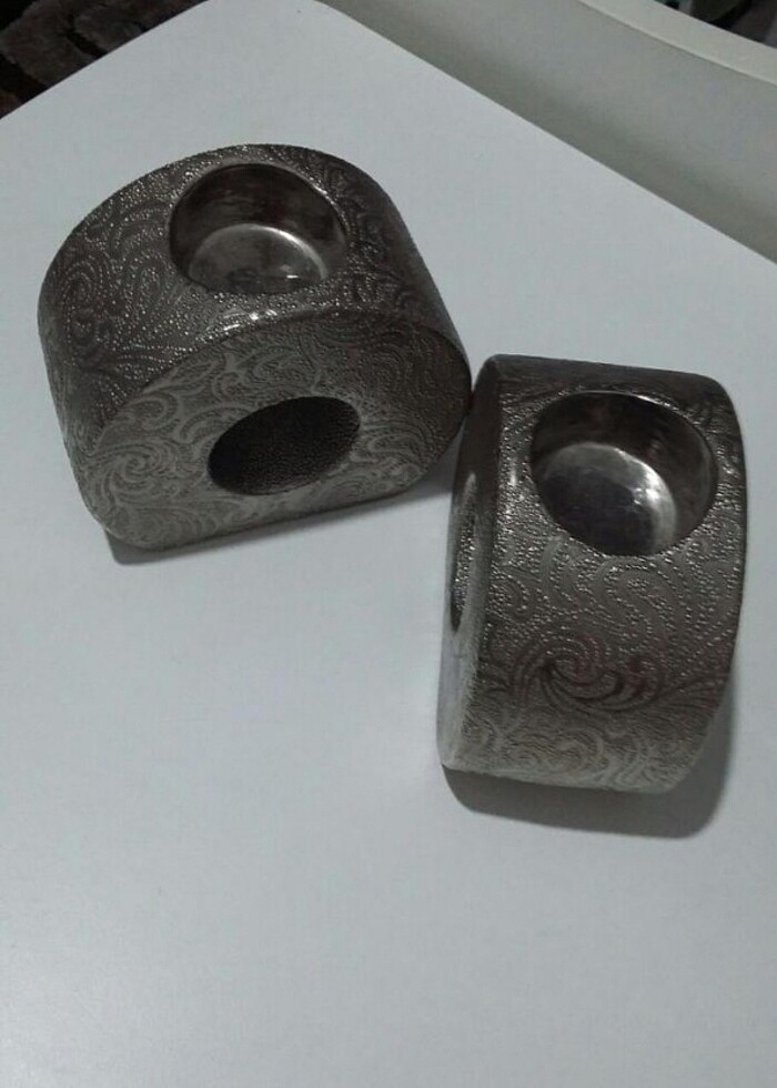 Gümüş mumluk - Görsel 2