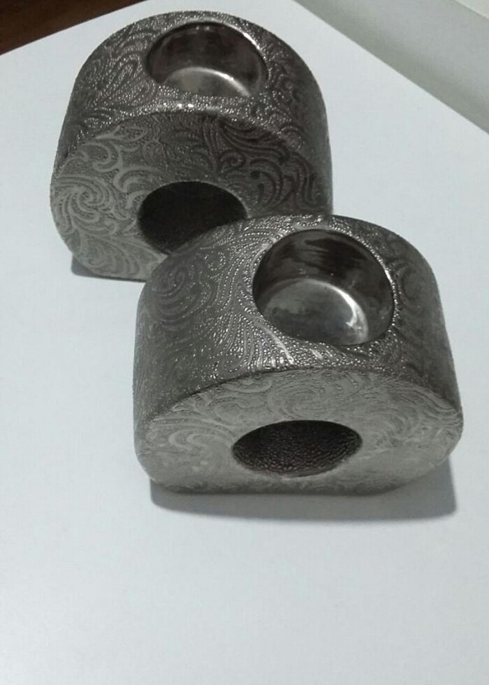 Gümüş mumluk - Görsel 3