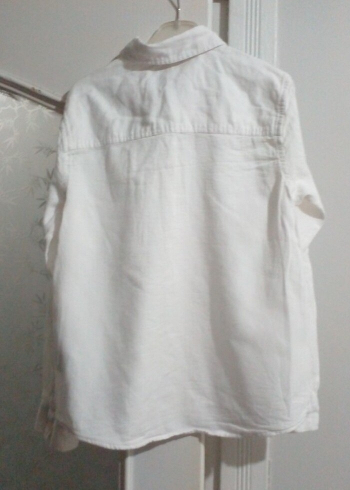 Erkek çocuk keten gömlek - Görsel 2