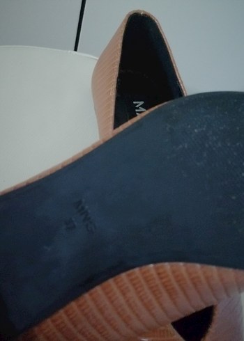 Mango Kahverengi Yılan Desenli Kadın Babet - Görsel 4