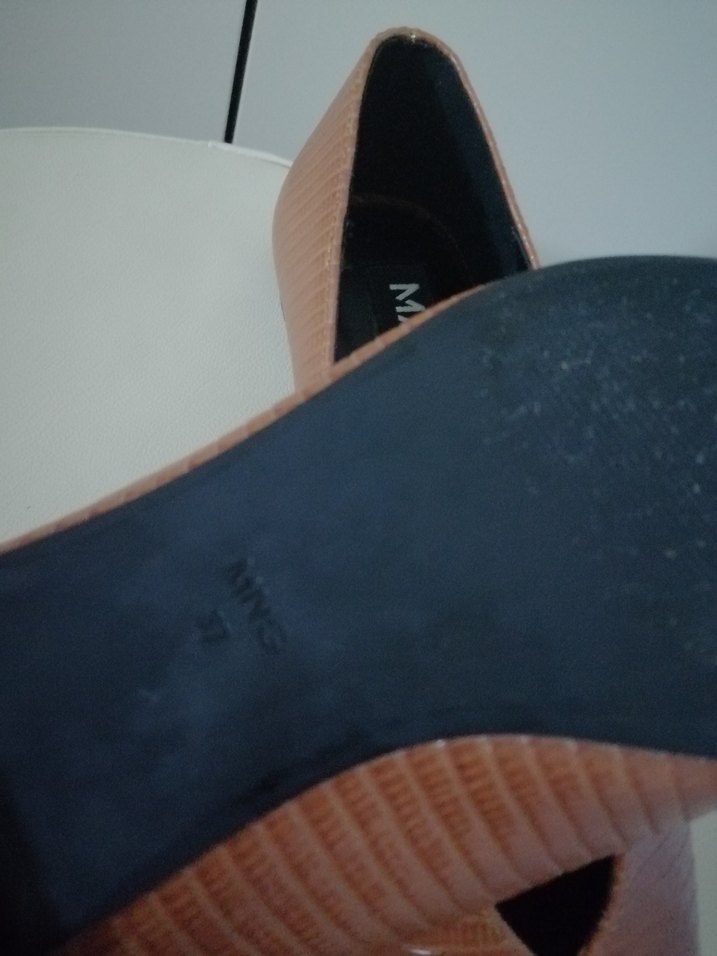 Mango Kahverengi Yılan Desenli Kadın Babet - Görsel 4