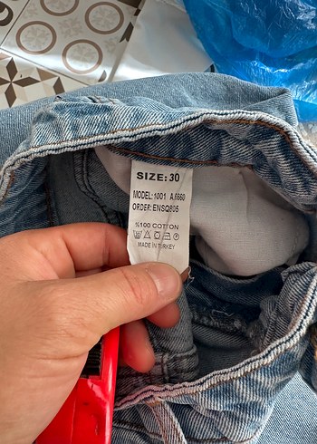 Denim&Co Kadın Gri Tie-Dye Desenli Bol Kesim Denim Pantolon