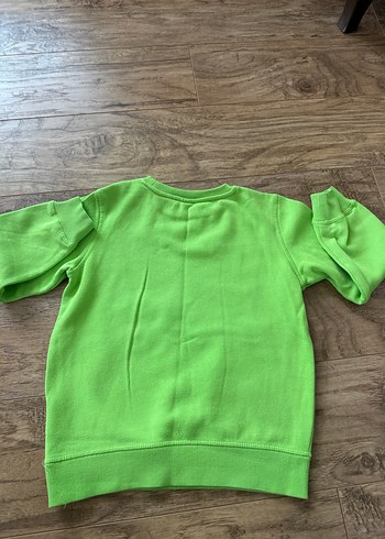 Erkek Çocuk Yeşil Baskılı Sweatshirt - Görsel 4