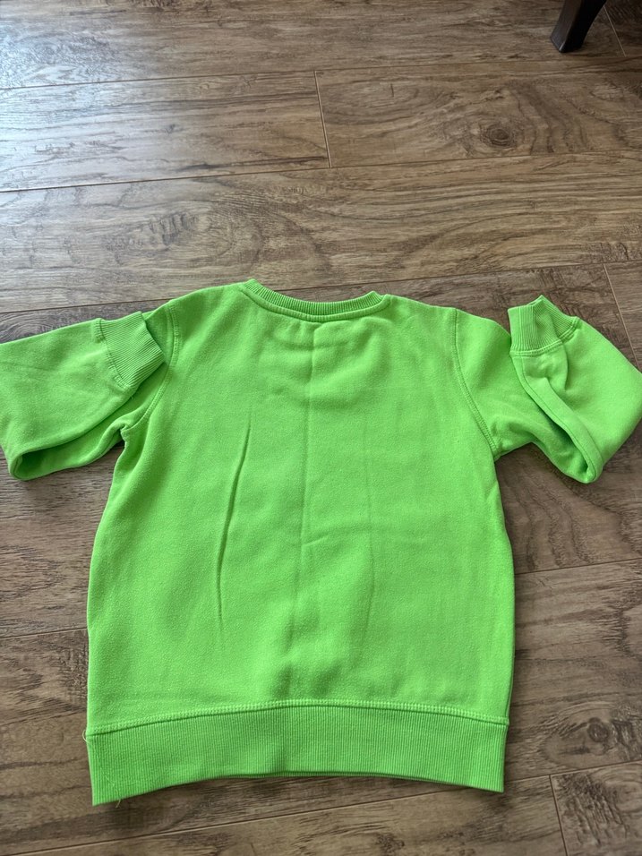 Erkek Çocuk Yeşil Baskılı Sweatshirt - Görsel 4