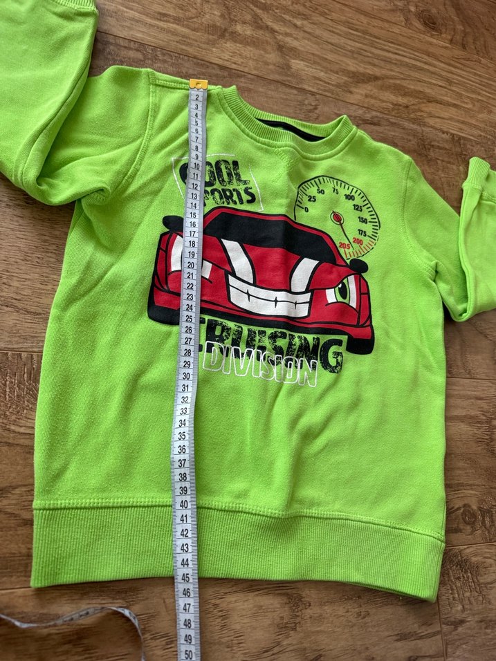 Erkek Çocuk Yeşil Baskılı Sweatshirt - Görsel 3