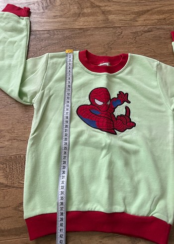 Erkek Çocuk Örme Örümcek Adam Baskılı Sweatshirt - Görsel 3