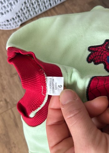 Erkek Çocuk Örme Örümcek Adam Baskılı Sweatshirt - Görsel 4