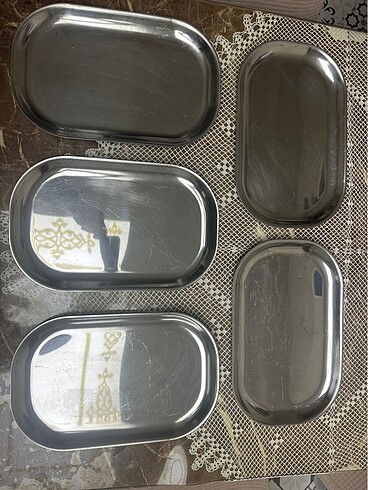 Beden gri Renk krom oval tabak