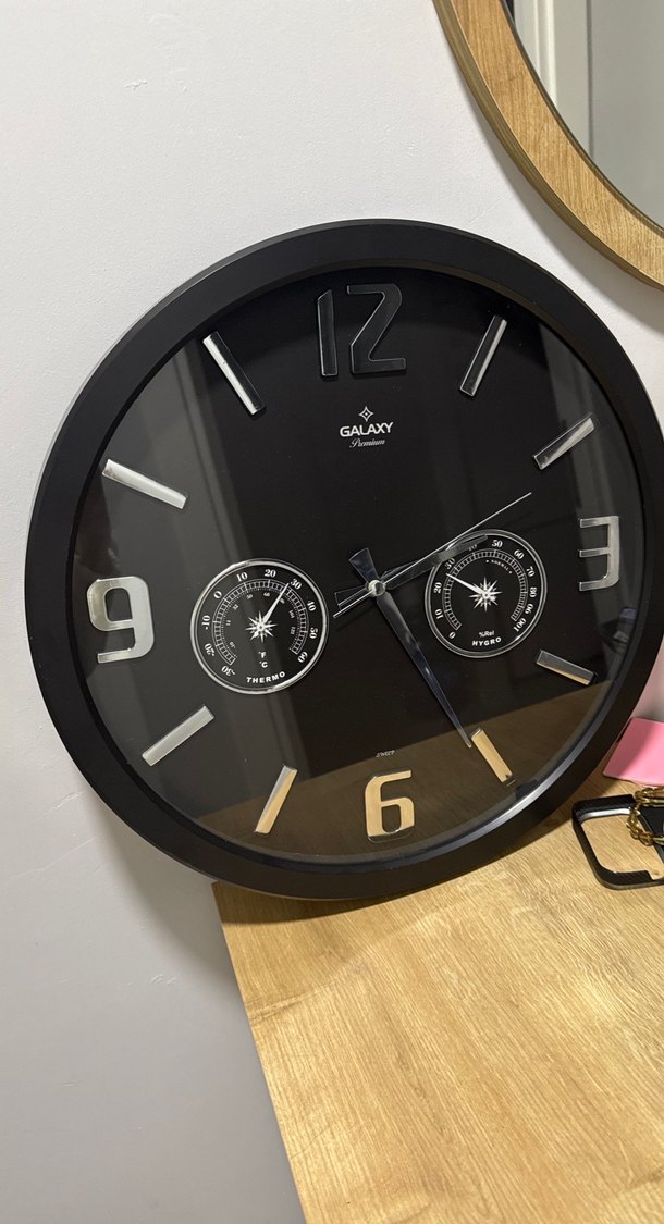 Galaxy Siyah Duvar Saati - Görsel 3