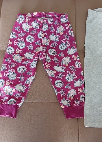 12-18 Ay Beden Kız Bebek Alt Pijama 