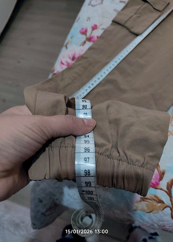 Kahverengi kargo pantolon - Görsel 3