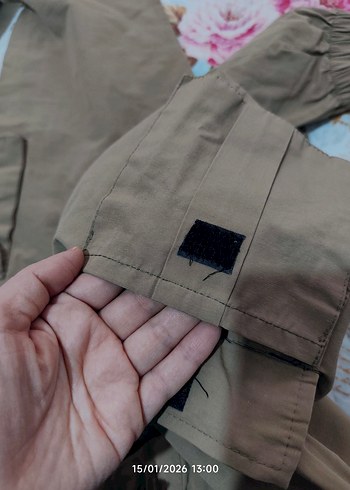 Kahverengi kargo pantolon - Görsel 5