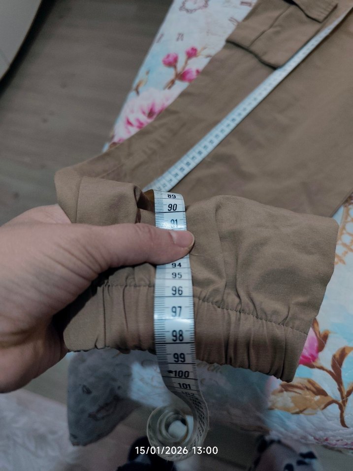 Kahverengi kargo pantolon - Görsel 3