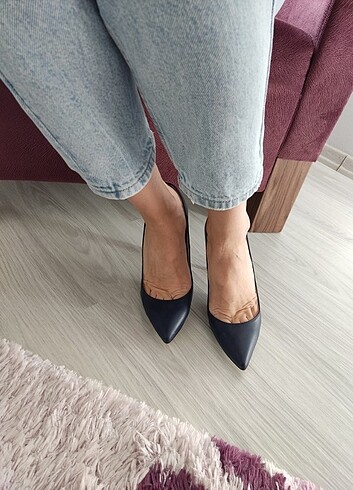 39 Beden lacivert Renk Stiletto,10 cm topuk,39 numara