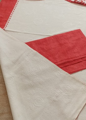 Beden Kanaviçe Detaylı Pike Takımı Tek Kişilik
