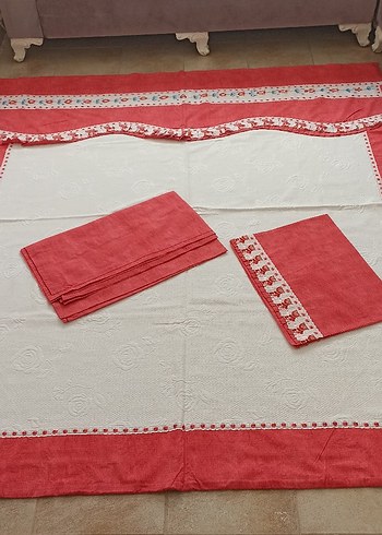 Diğer Kanaviçe Detaylı Pike Takımı Tek Kişilik