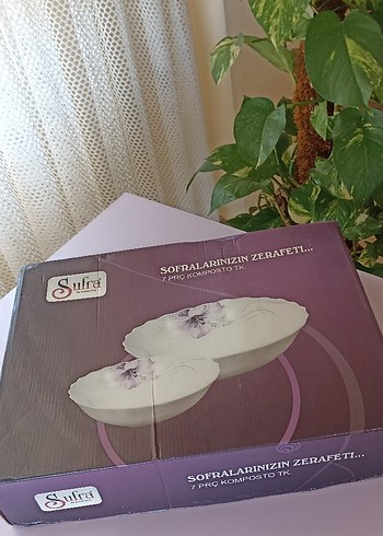 Mor Pastel 7 Parça Komposto Seti