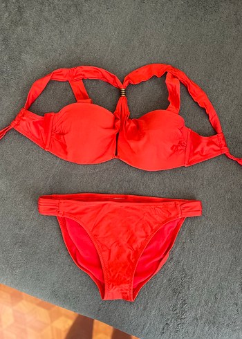 Kadın Kırmızı Strappy Bikini Takımı