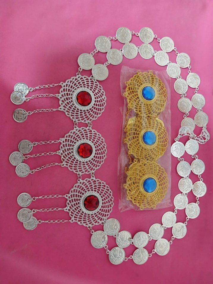 GÜMÜŞ VE ALTIN KAPLAMA KEMER 1 ADET FİYATIDIR - Görsel 2