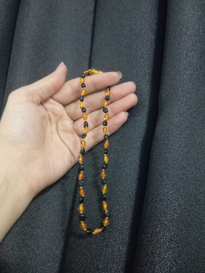 çocuk kehribar kolye - Görsel 2